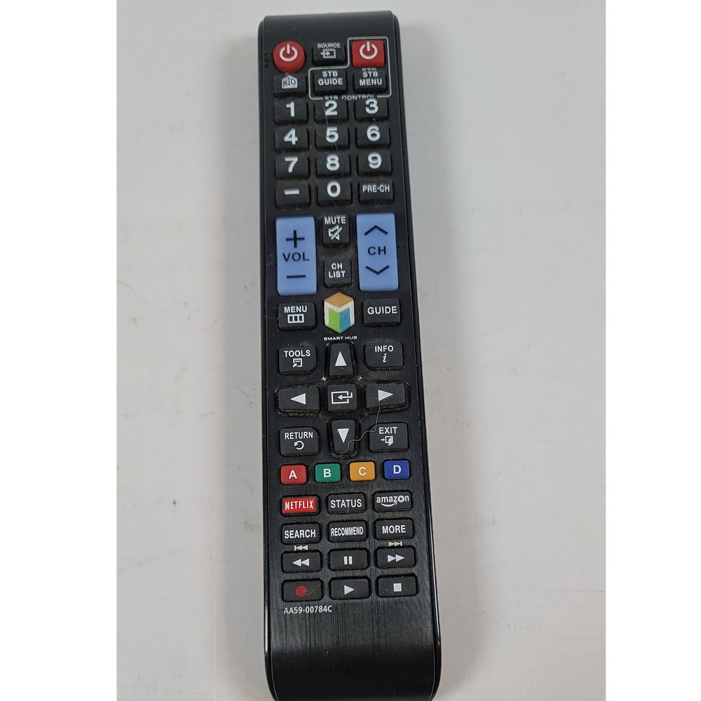 Samsung AA59-00784C Smart TV Remote Control Netflix Amazon Button Black